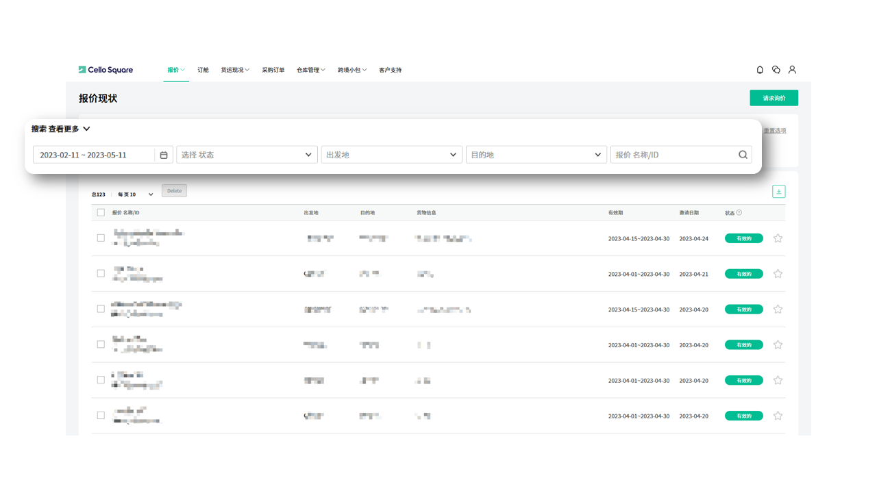 琴路捷(Cello Square)历史报价单